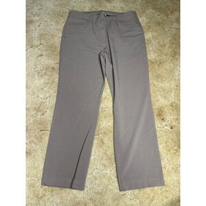 Briggs New York Womens Size 12 Taupe Brown Straight Leg Stretch Dress Pants Work
